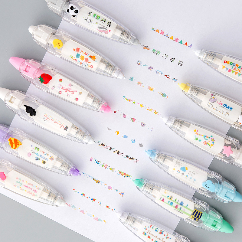 Correction Tape Roller - Декоративная Корректирующая лента KawaiiDuck, панда, вишня,