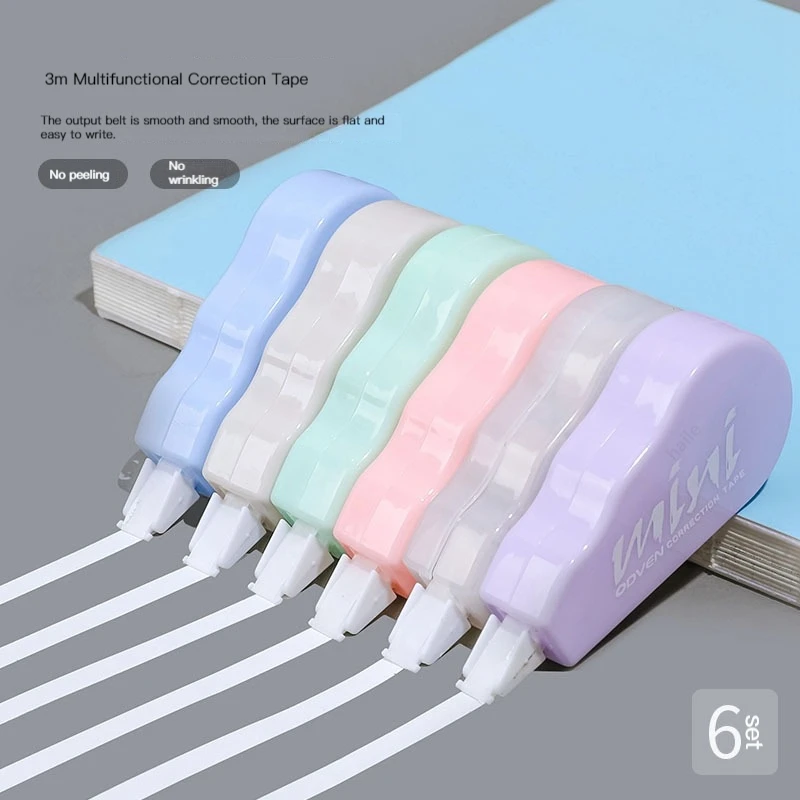 Correction Tape Roller - 6 шт./упак. корректирующие ленты, рекламный подарок,