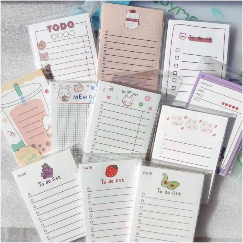 Office Stationery Supply List - 50 листов список дел, блокнот, милые