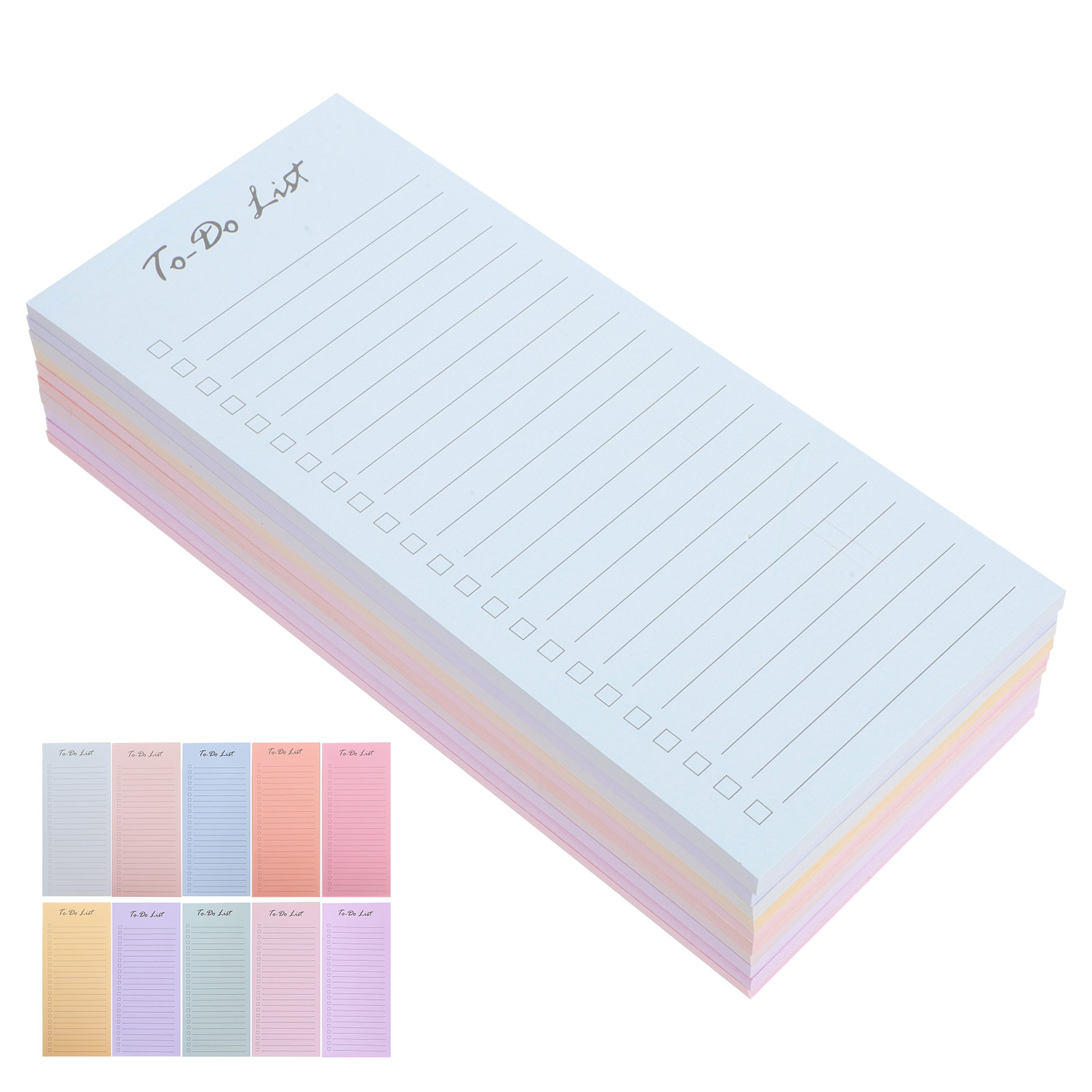 Office Stationery Supply List - 10 липких блокнотов для списков дел,