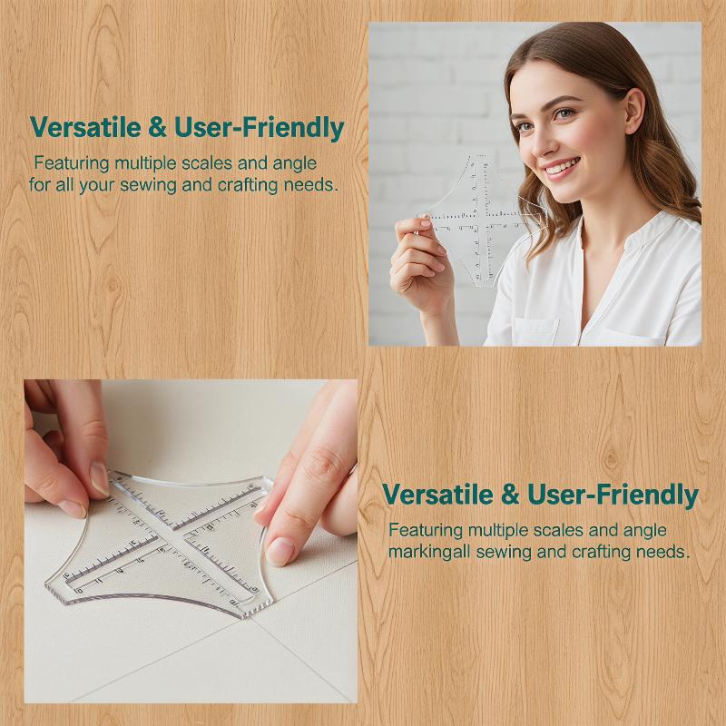 Акриловая прозрачная линейка-и – обзор и цена Ruler Set Transparent