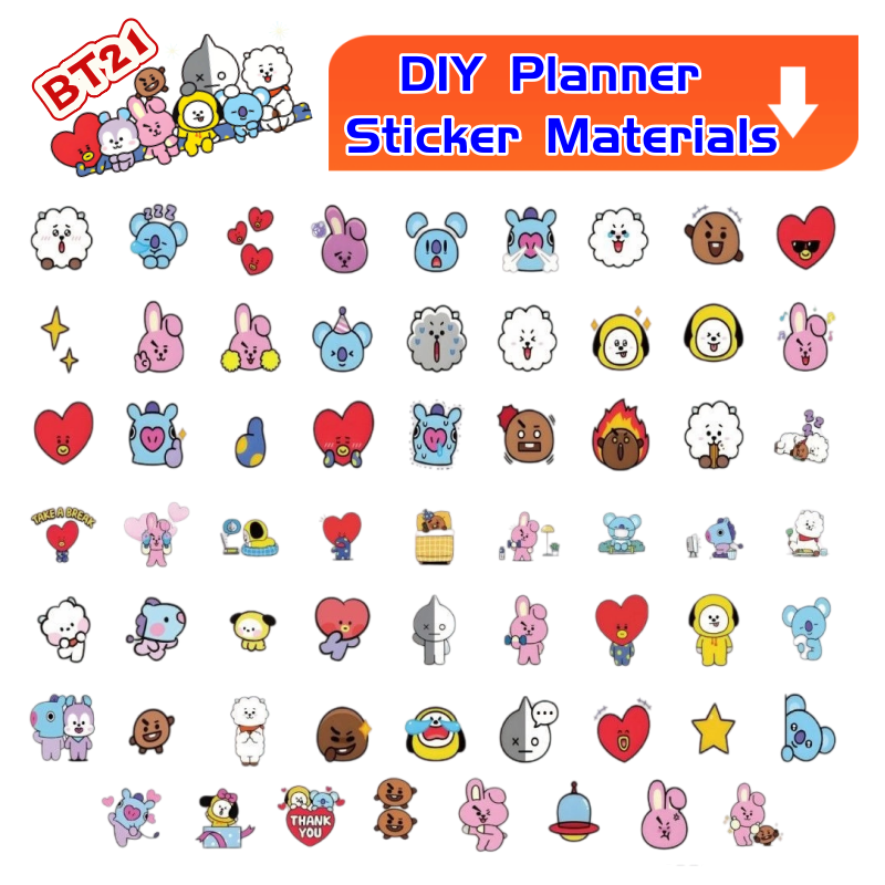 Наклейка BT21 Koya RJ Tata Sho – обзор и цена Memo Pad Sticky