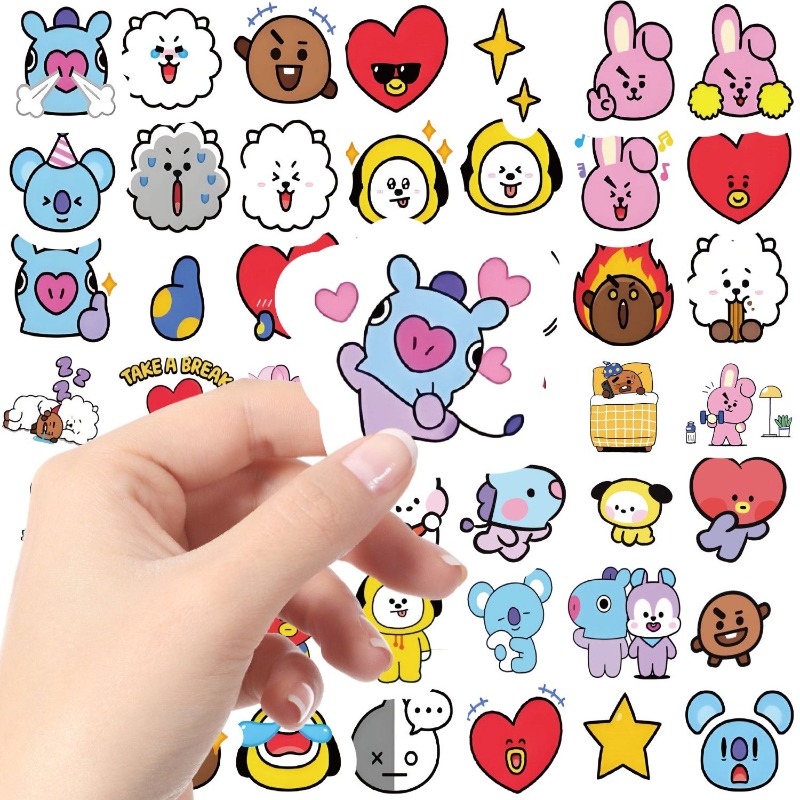 Наклейка BT21 Koya RJ Tata Sho – обзор и цена Memo Pad Sticky
