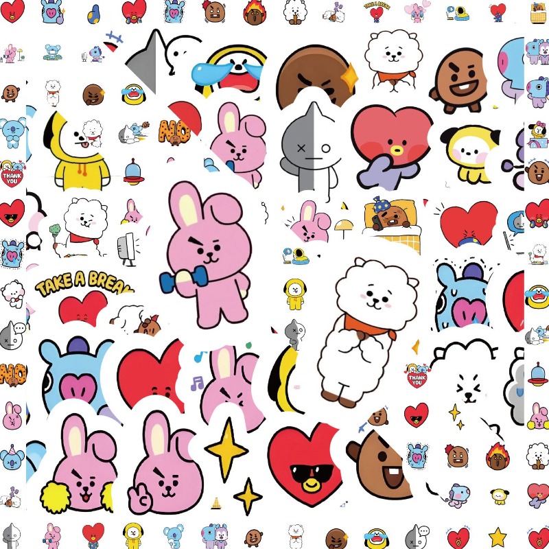 Наклейка BT21 Koya RJ Tata Sho – обзор и цена Memo Pad Sticky