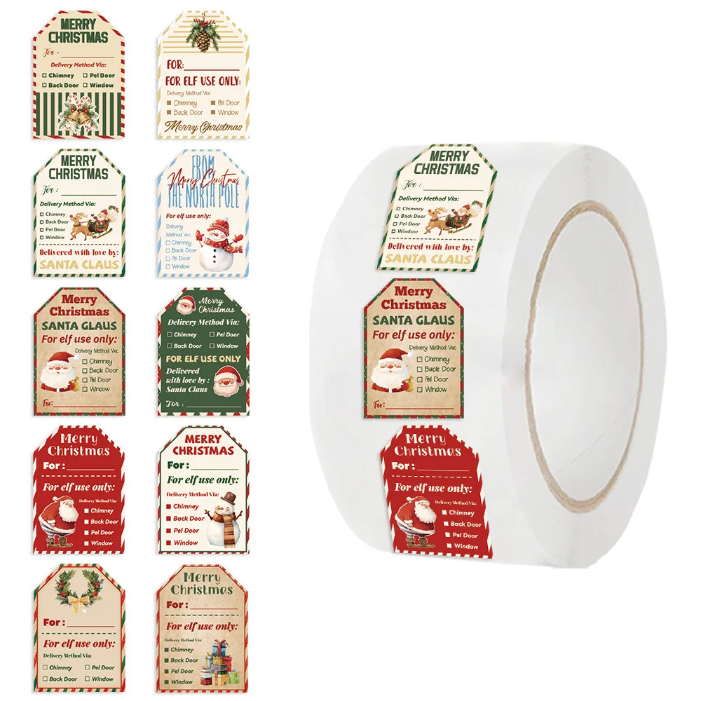 500 шт. рождественских наклеек – обзор и цена Label Printer Tape