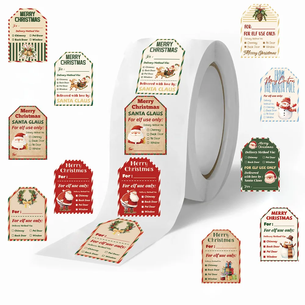 500 шт. рождественских наклеек – обзор и цена Label Printer Tape