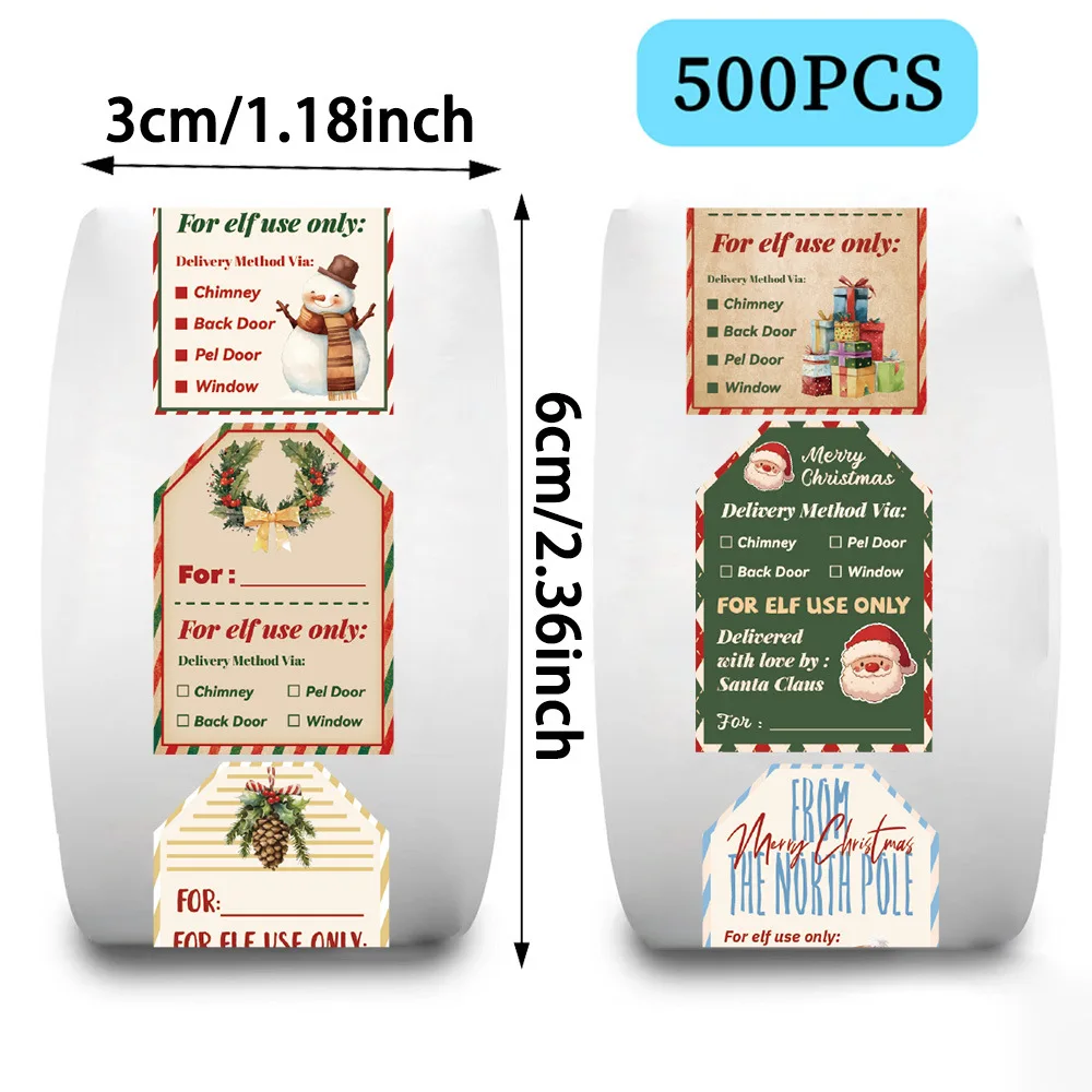 500 шт. рождественских наклеек – обзор и цена Label Printer Tape